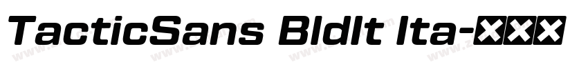 TacticSans BldIt Ita字体转换